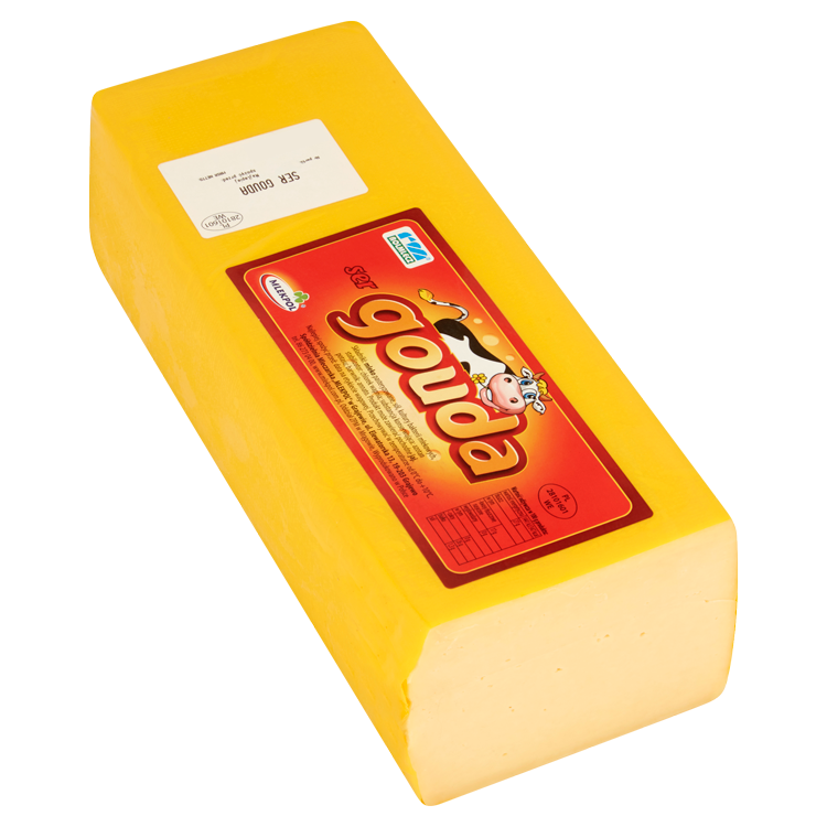 Gouda cheese, block (Mrągowo) Mlekpol